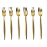 Gold Cake Fork - Set of 6