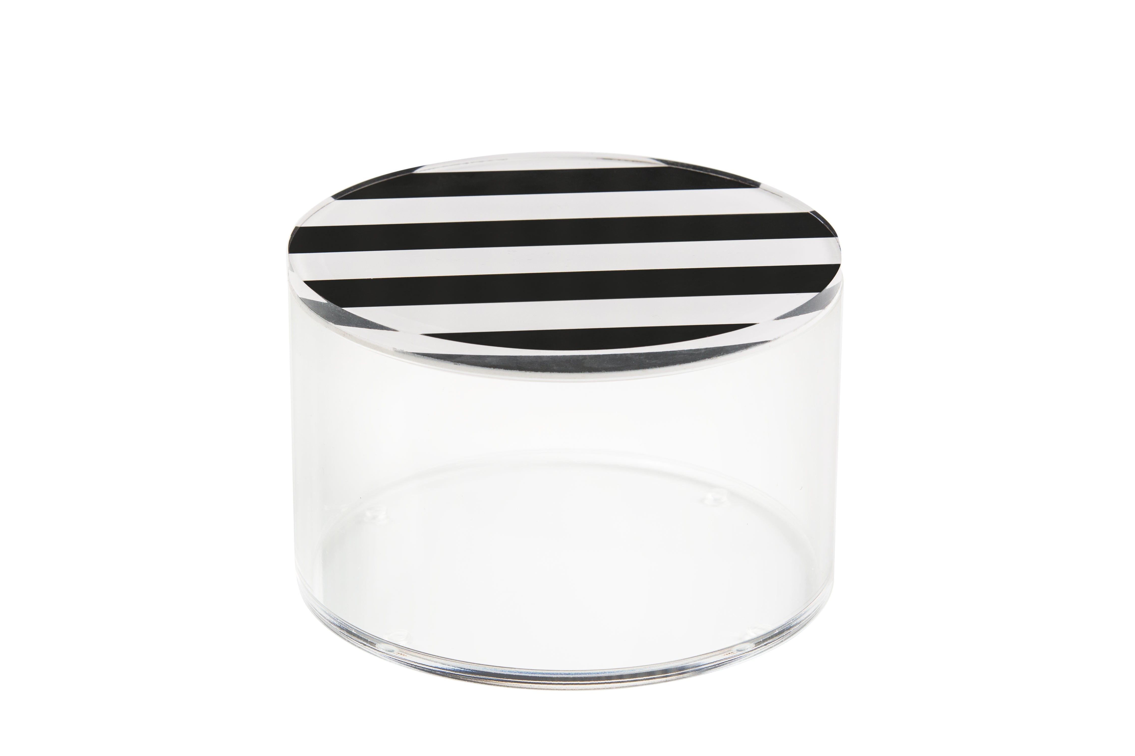 Monochromatic Stripes Plexi Container - Short