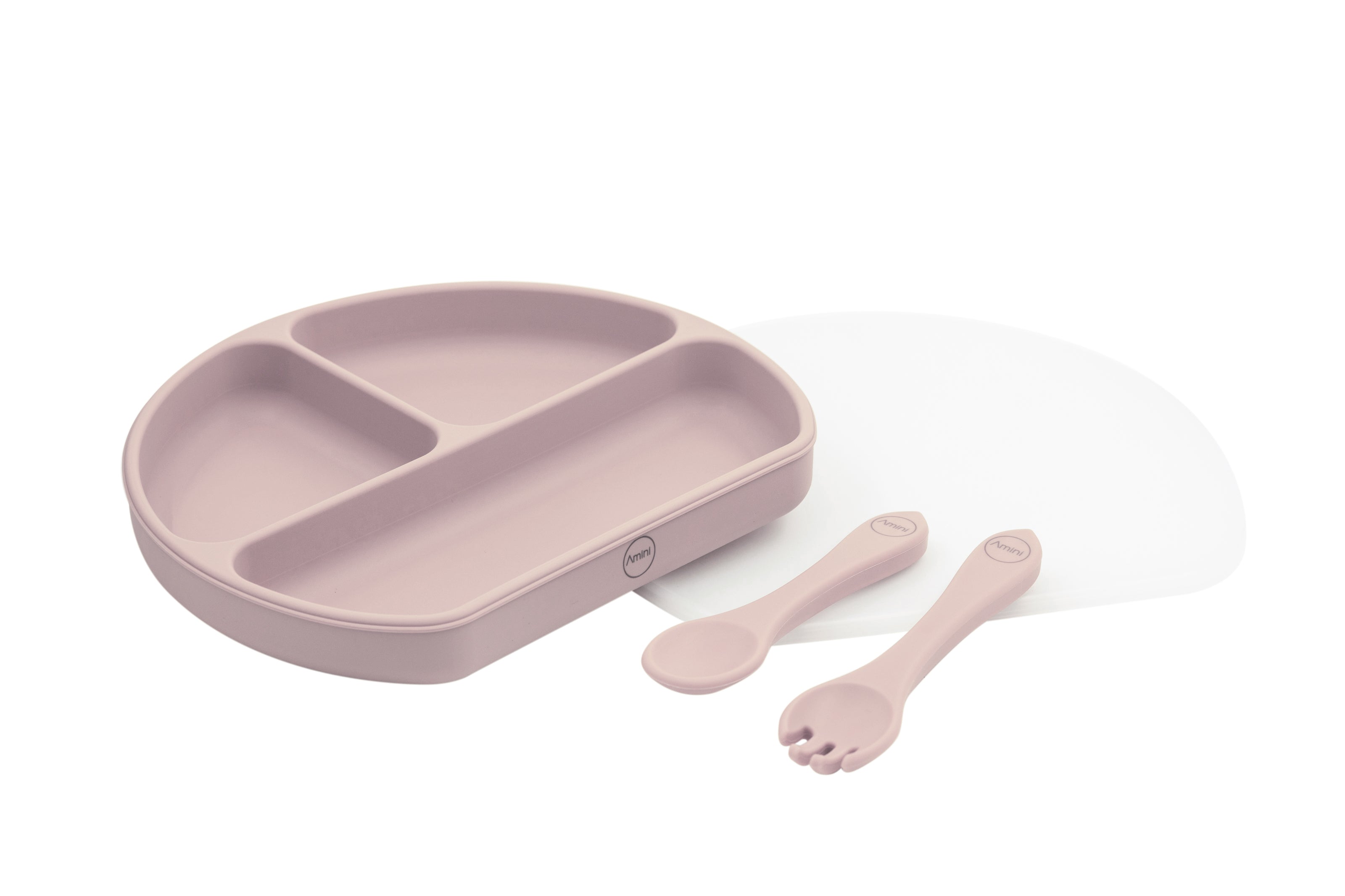 Amini Kids Silicone Plate with Cover