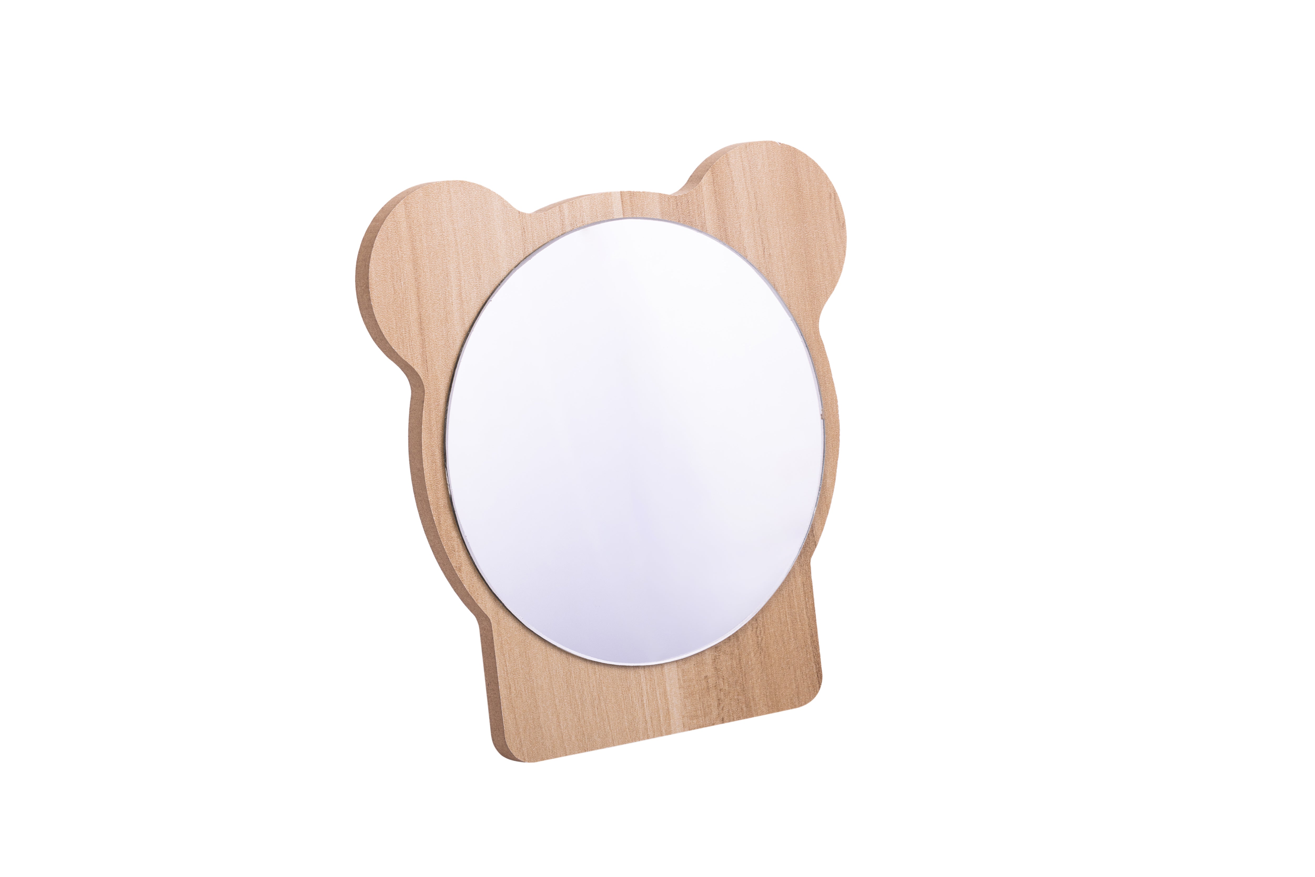 Mirror with Wooden Stand